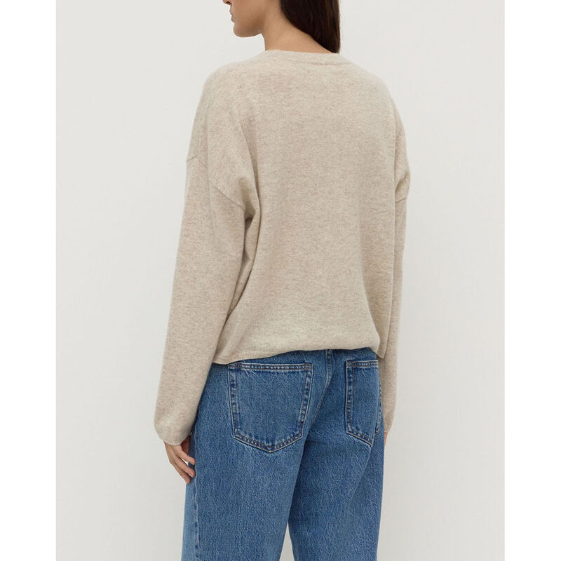 Assembly Label Odelle Cashmere Knit Oat Marle image number 1